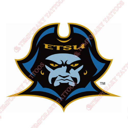 ETSU Buccaneers Customize Temporary Tattoos Stickers NO.4339
